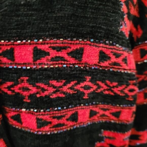 Southwest Jacket Women's Medium Black Red Country Western Rodeo Equestrian Barn - Picture 5 of 7